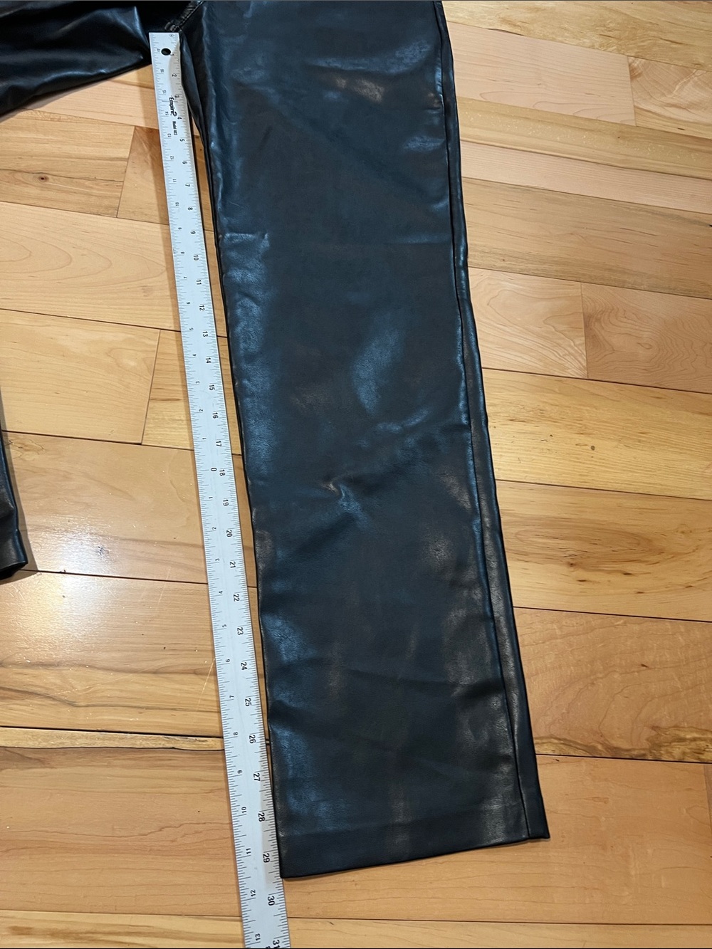 Wilfred Black Straight-Leg Faux Leather Pants - Picture 4 of 13
